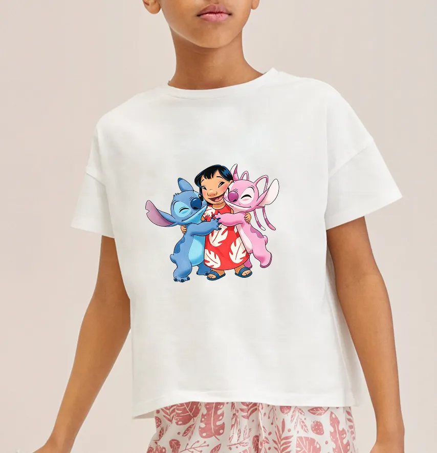 Термонаклейка "Lilo Stitch Angel" 22*19 см-1