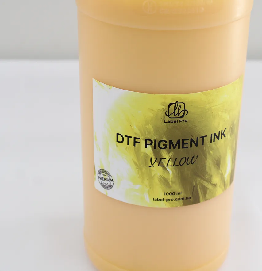 Пигментные чернила желтого цвета для профессиональной DTF-печати-2