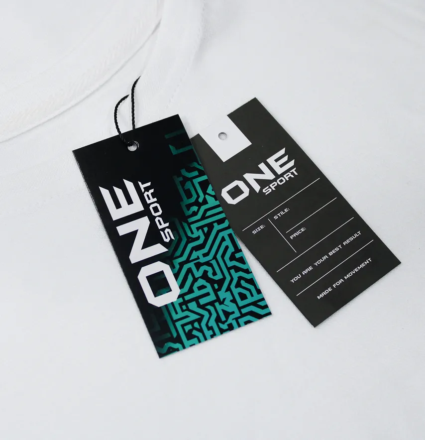 Бирка картонная "One sport" 50*100 мм-2