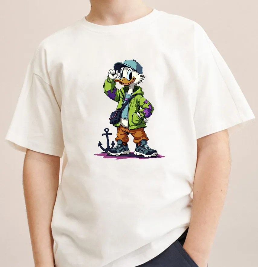 Термоапликация "Donald Duck с якорем"13,5*19 см-1