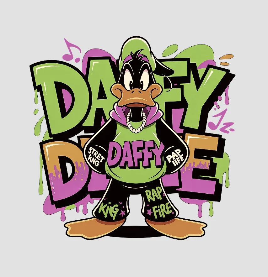 Термоапликация "Daffy street king" 18.5*19 см-0