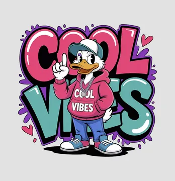 Термоналіпка "Cool vibes" качка 20*19 см