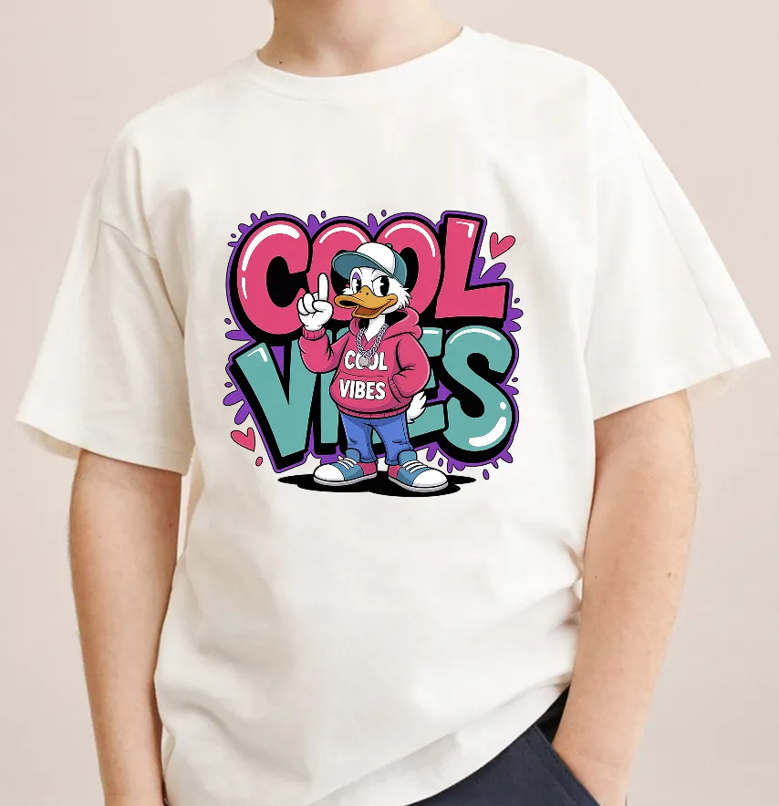 Термонаклейка "Cool vibes" утка 20×19 см-1