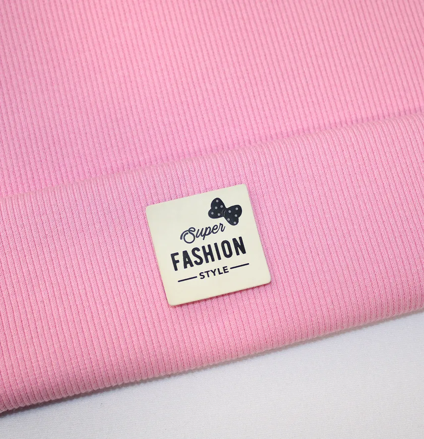 Нашивка "Super fashion style" з бантиком 35*35 мм білого кольору-1
