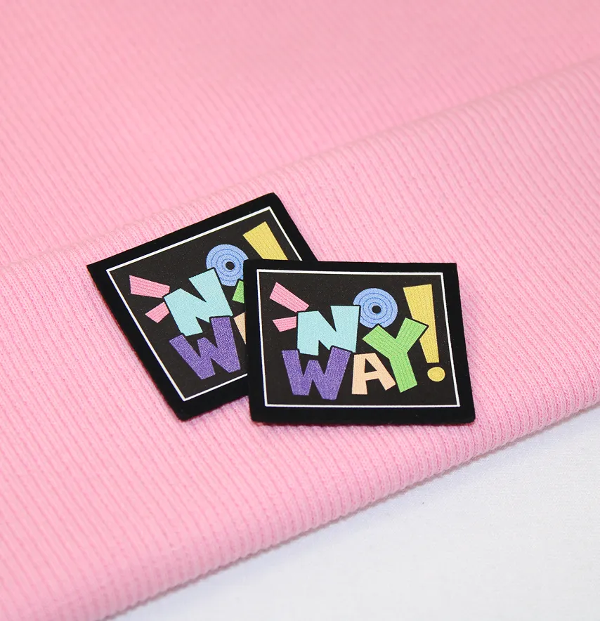 Нашивка "NO WAY" 40*35 мм-2