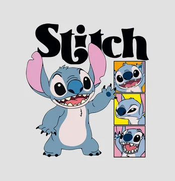 Термонаклейка "Stitch" мордочки 17,5*19 см