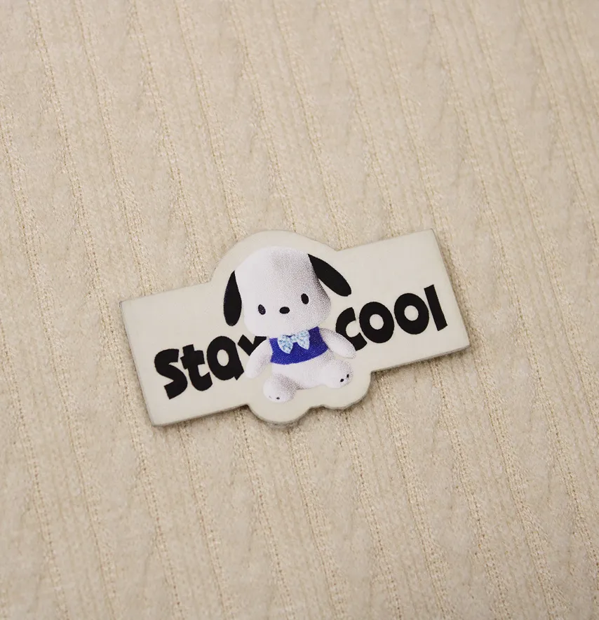 Нашивка "Stay cool" собачка 50*30 мм-0