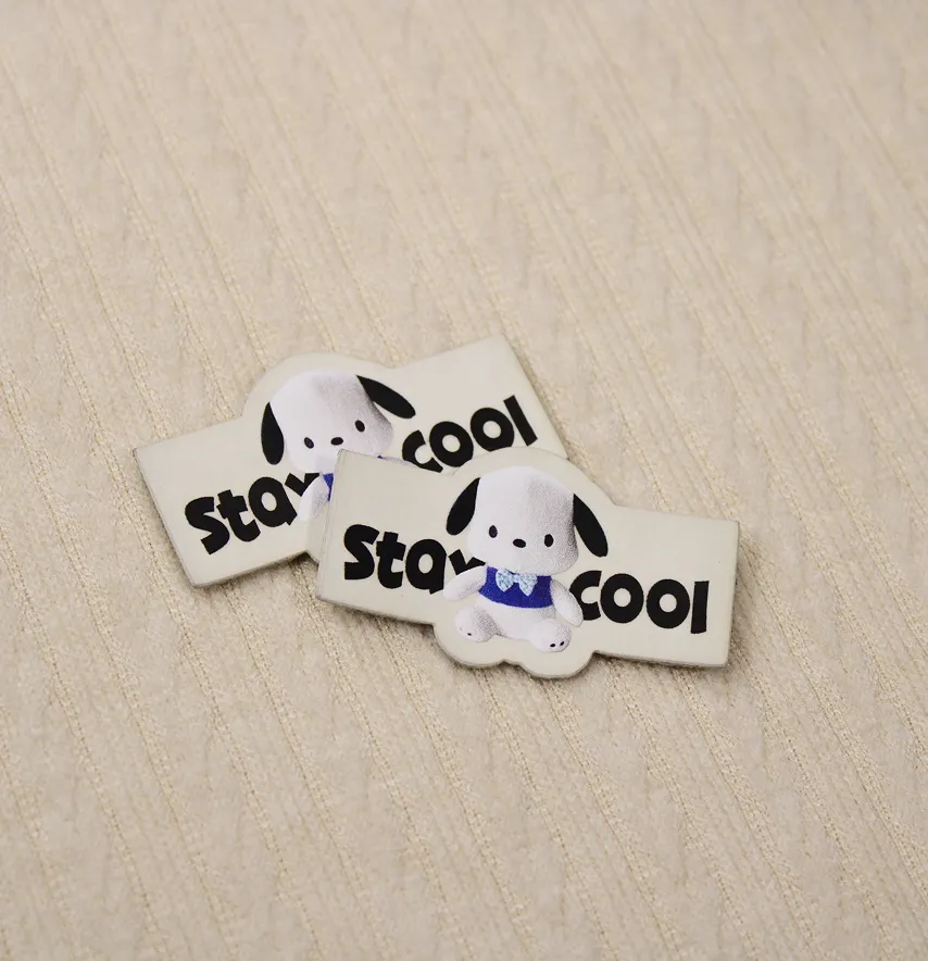 Нашивка "Stay cool" собачка 50*30 мм-1