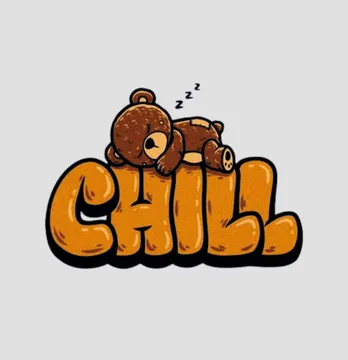 Термонаклейка "Chil" мишка 13*9,5 см