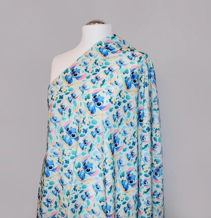 Ткань плащевка "Канада - Stitch в цветах" ширина 150 см (110г/м2) 100%-0