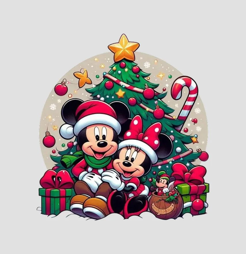 Термоналіпка "MickeyMinnie" біля ялинки 17*19 см-1