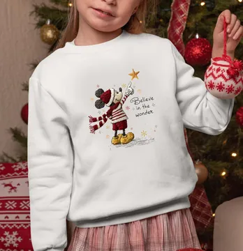 Термонаклейка "Mickey" beleive in the wonder 17*19 см