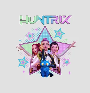 Термоналіпка "Huntrix" з синім котом 19*19,5 см
