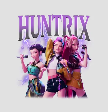 Термоналіпка "Huntrix" з мікрофонами 19*21,5 см