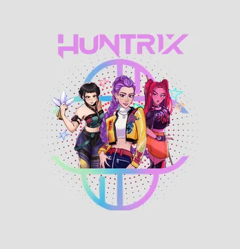 Термоналіпка "Huntrix" постер троє 19*21,5 см