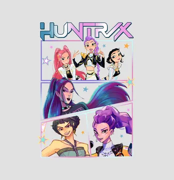 Термоналіпка "Huntrix" великий постер 19*26 см
