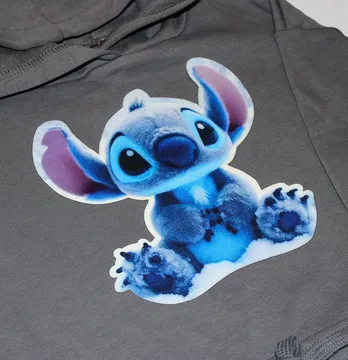 Нашивка тканева фігурна "Stitch" 19*19 см з кашеміру
