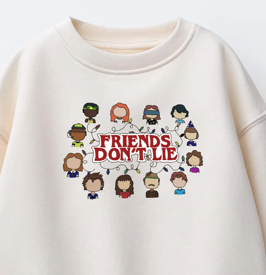 Термонаклейка "Friends don't lie" 21*14,5 см-1