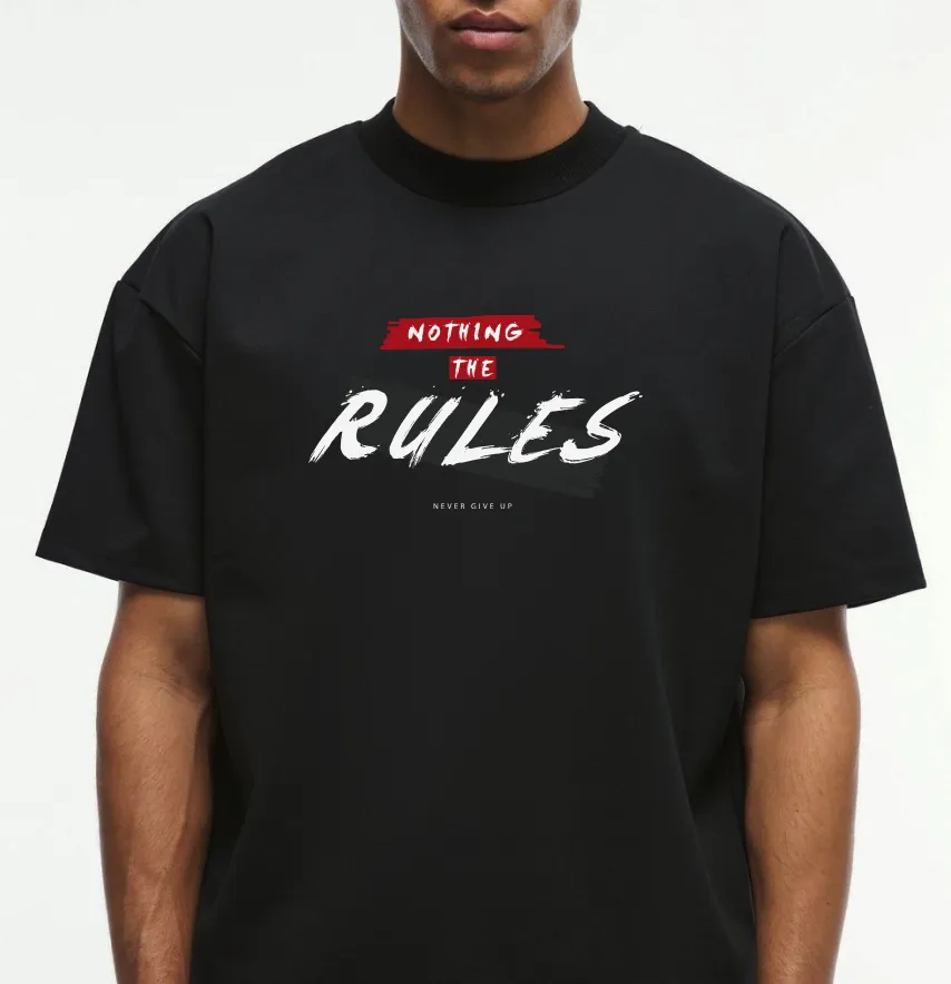 Термонаклейка "Nothing the rules" 25*14,5 см-1