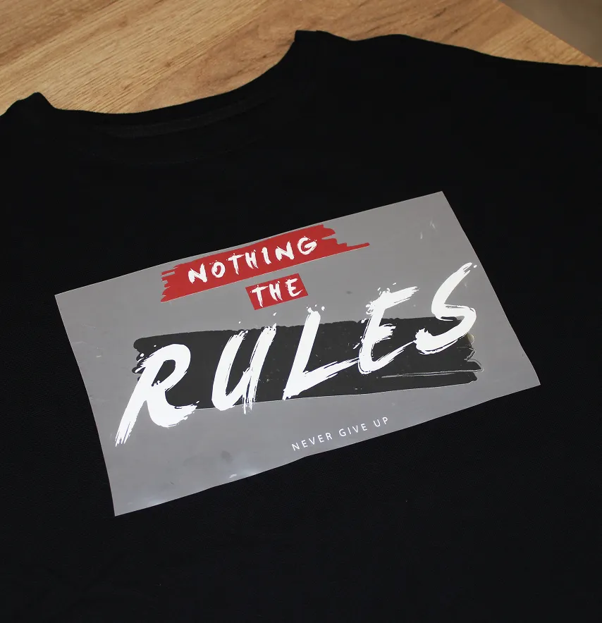 Термонаклейка "Nothing the rules" 25*14,5 см-2