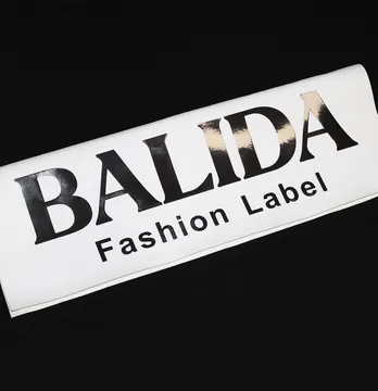 Термоаппликация из пленки "Balida" fashion label 23*7 см зеркало графит