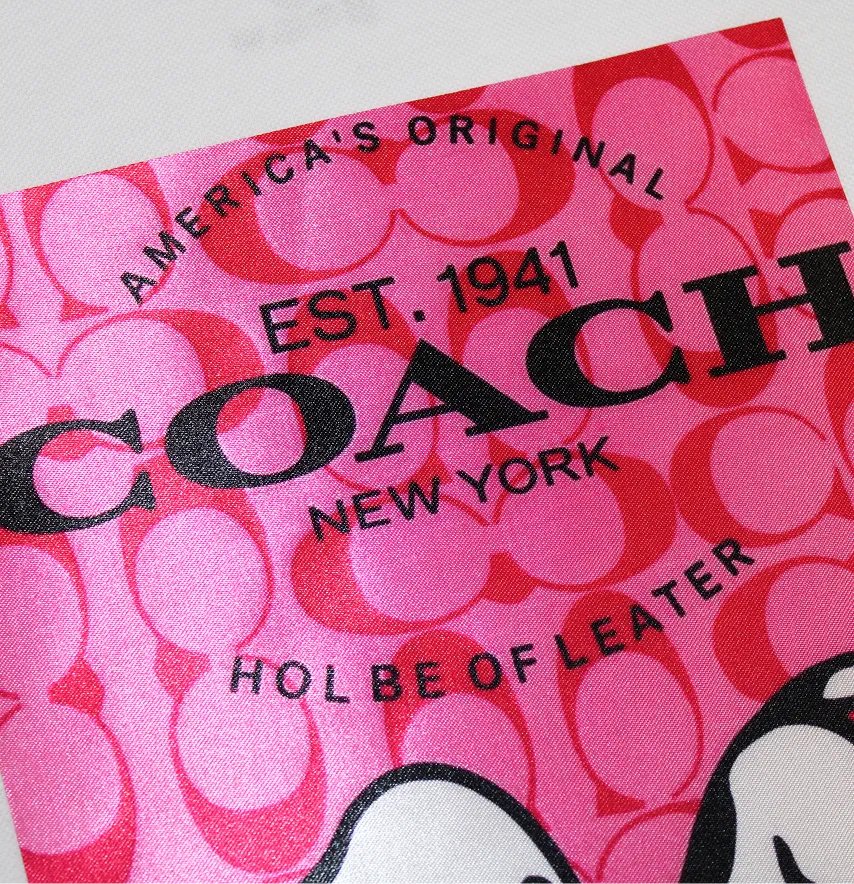 Нашивка тканевая "Песик на розовом" coach 19*24 см-4
