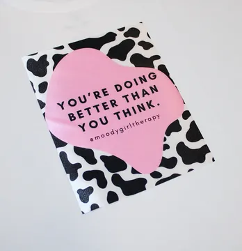 Нашивка тканевая "You're doing better" 19*24 см