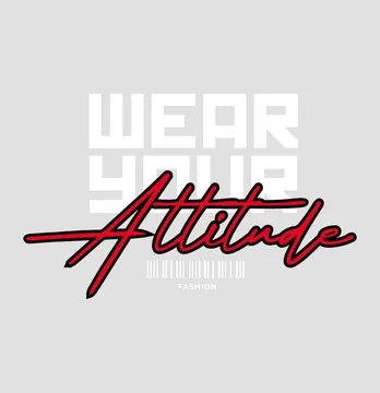 Термонаклейка "Wear your attitude" 29*18 см