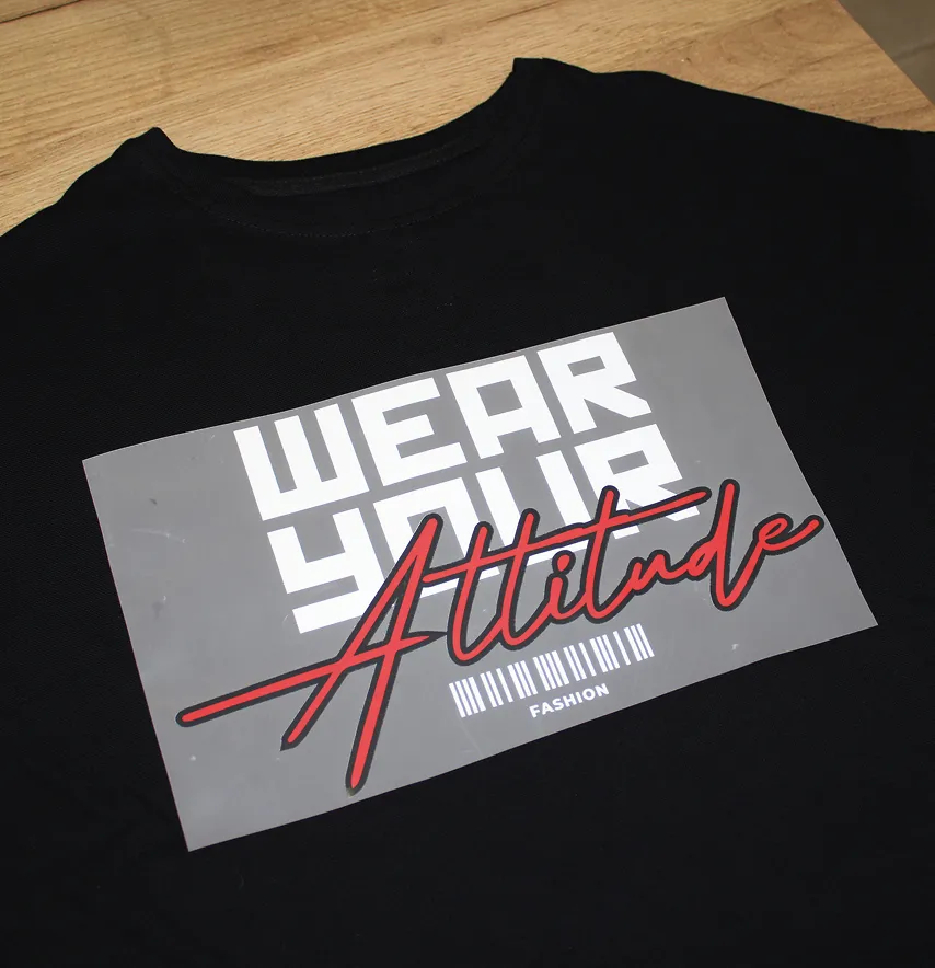 Термонаклейка "Wear your attitude" 29*18 см-2