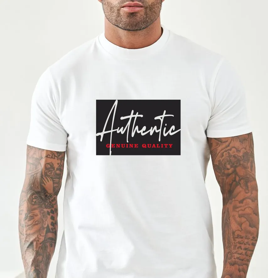 Термонаклейка "Authentic" 21,5*14,5 см-1