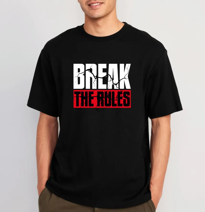 Термонаклейка "Break the rules" 23.5*19 см-1
