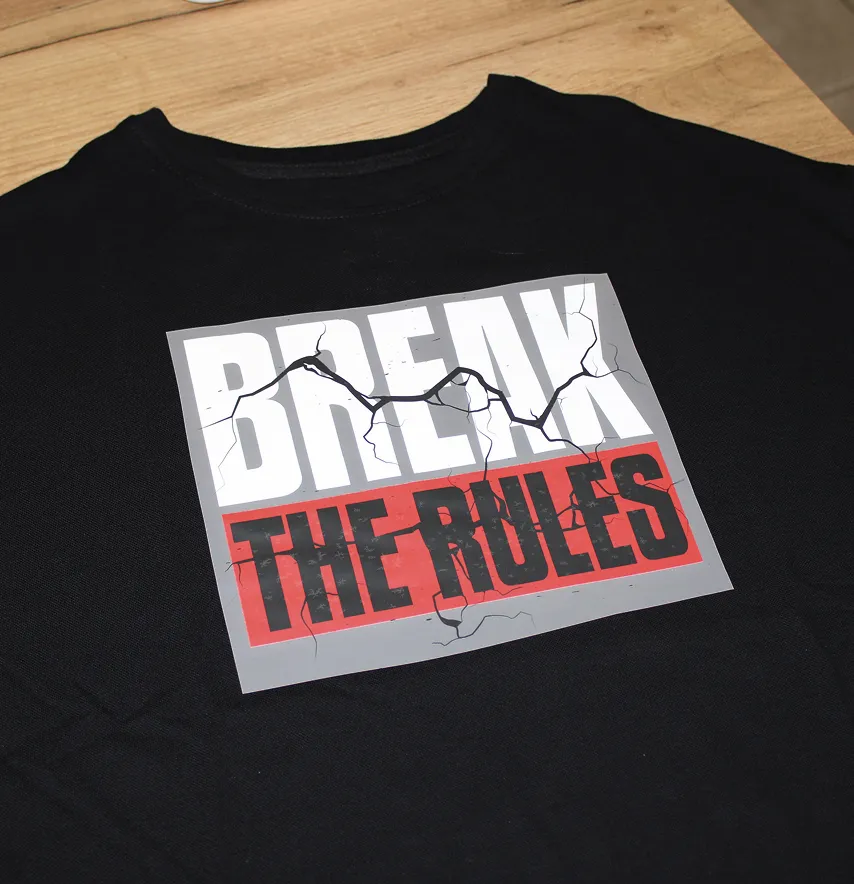 Термонаклейка "Break the rules" 23.5*19 см-2