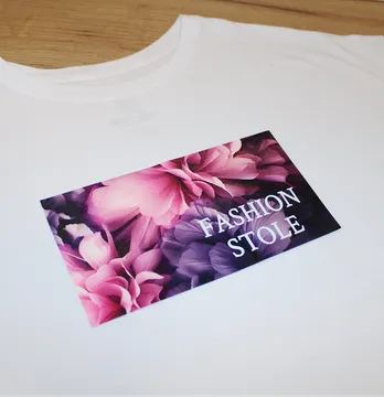 Нашивка тканева з декором "Fashion stole" квіти 21*11,5 см