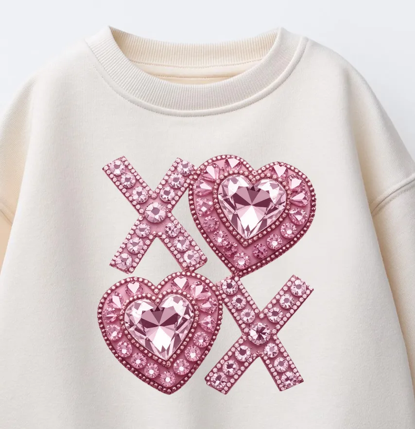 Термоналіпка "XoXo" з камінцями 19*20,5 см-1