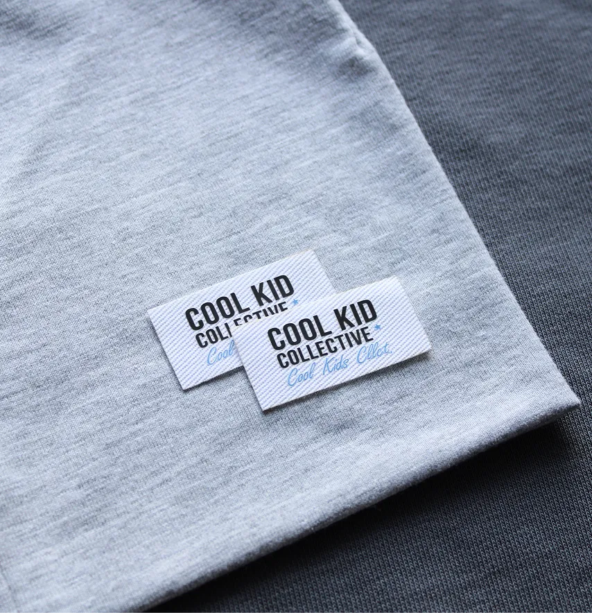 Нашивка котонова "Cool kid collective" 40*20 мм-1