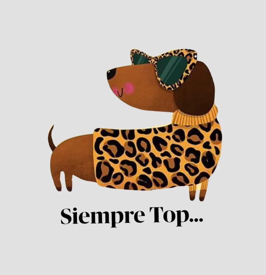 Термоналіпка "Siempre Top" такса в леопарді 13*14 см-0