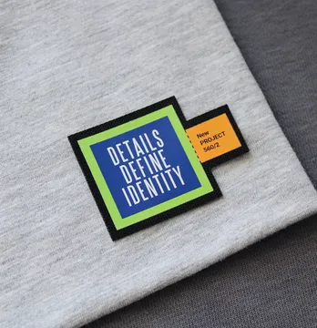 Нашивка "Details Define Identity" 55*40 мм кольорова