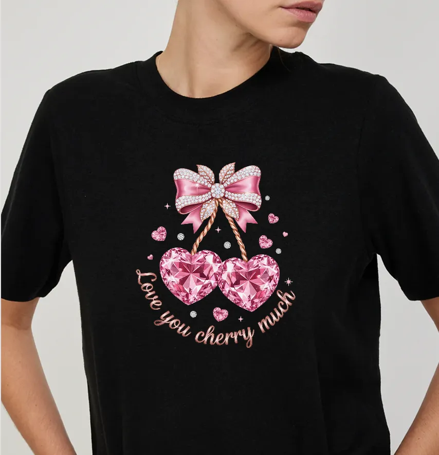 Термоналіпка "Вишеньки-серця" love you cherry much 19*21,5 см-1
