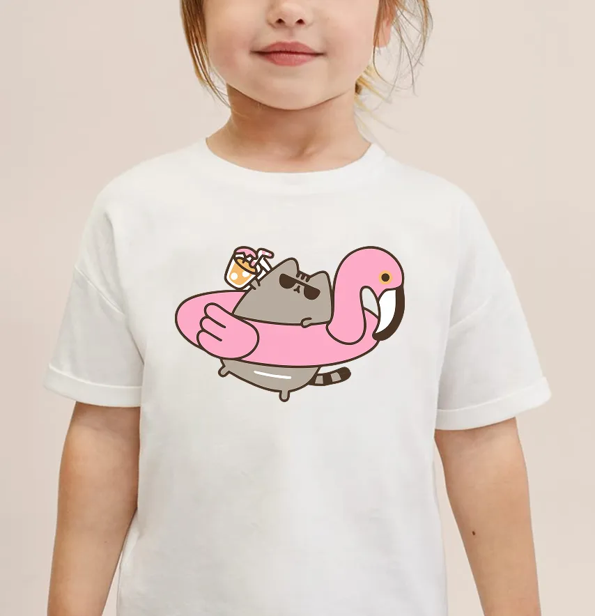 Термонаклейка "Pusheen" пляж 21,5*14,5 см-1