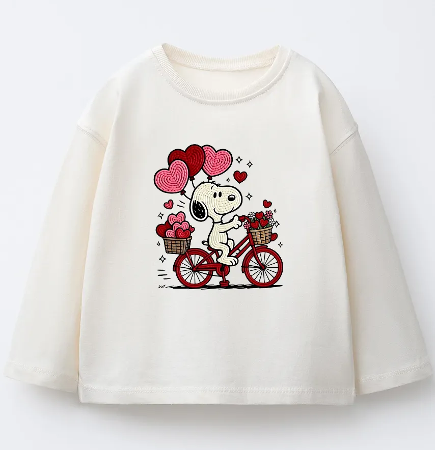 Термонаклейка "Snoopy" на велосипеде 17*19 см-1