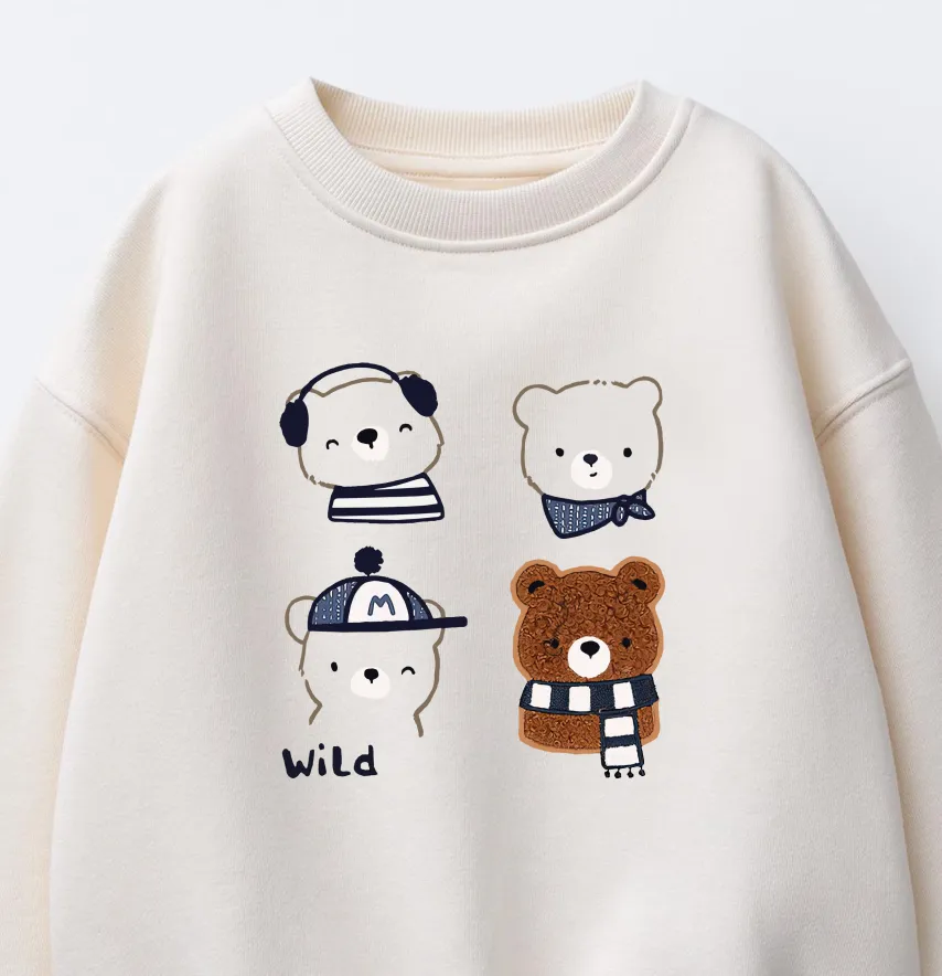 Термонаклейка "Мишки" wild 17,5*19 см-1