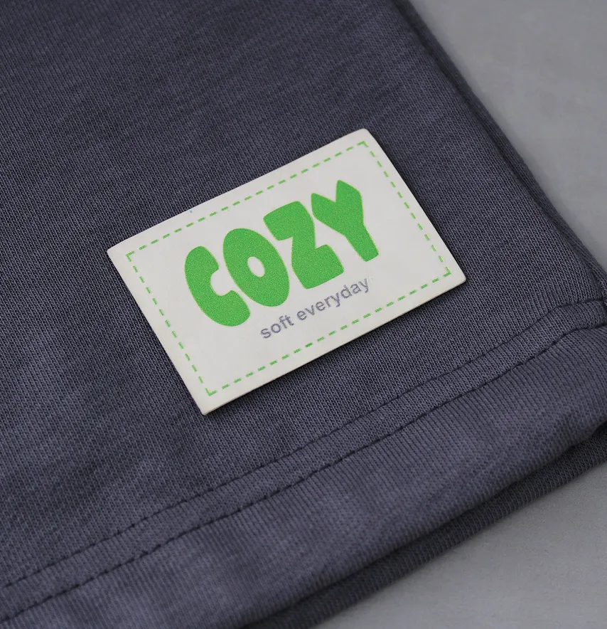 Нашивка "Cozy" 60*40 мм молочное основание-1
