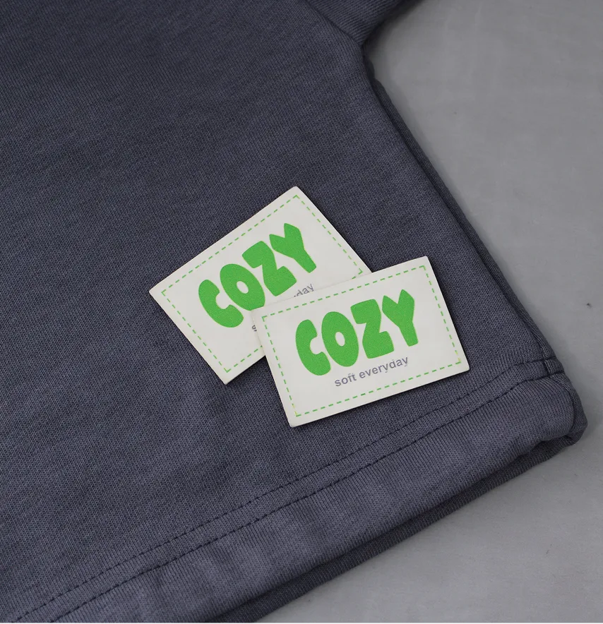 Нашивка "Cozy" 60*40 мм молочное основание-2