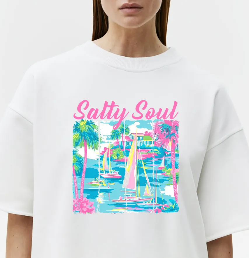 Термонаклейка "Salty soul" 26*28 см-1