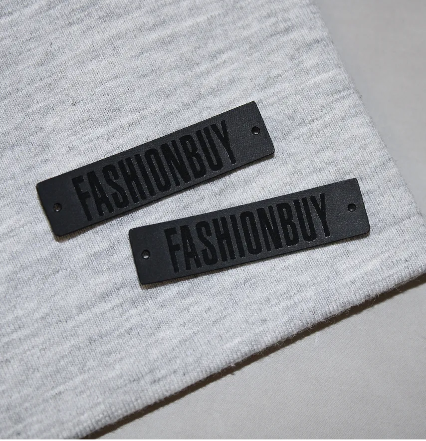 Нашивка "Fashionbuy" 40*10 мм чорного кольору-2