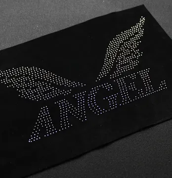 Аппликация из страз "Angel" ss6 crystal 36*18 см