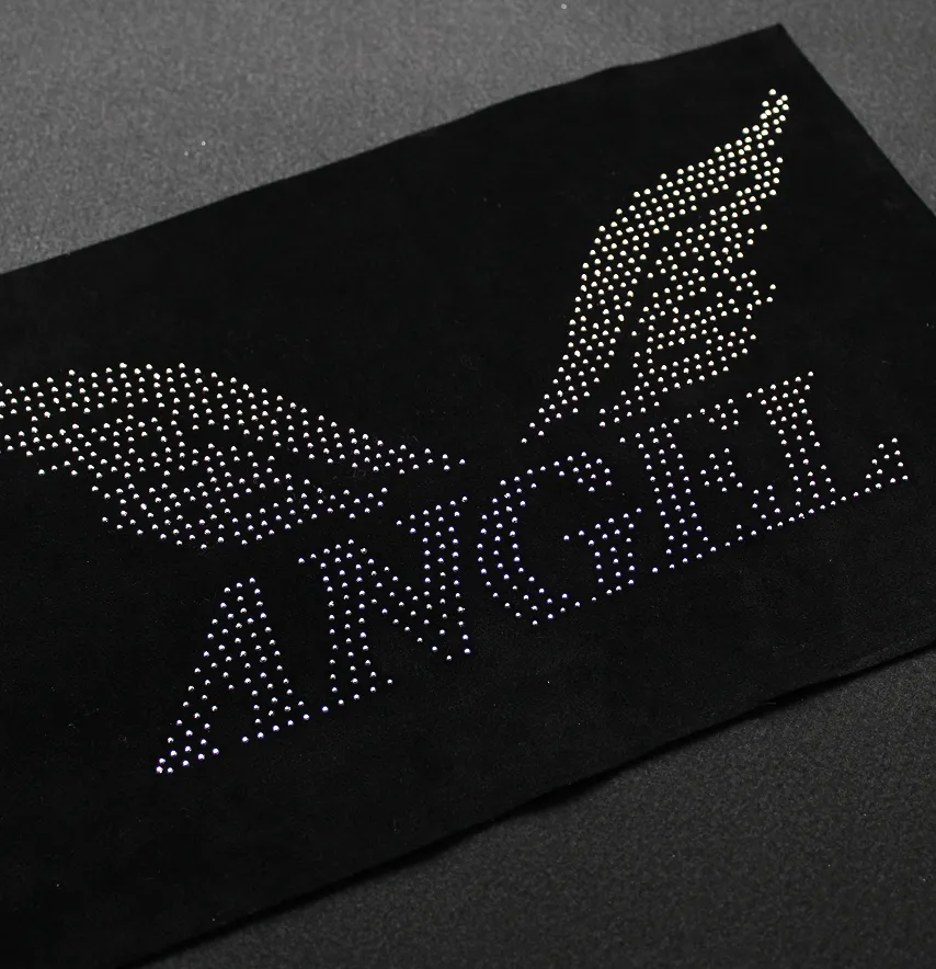 Аппликация из страз "Angel" ss6 crystal 36*18 см-0