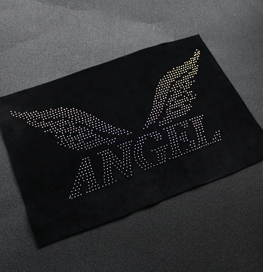 Аппликация из страз "Angel" ss6 crystal 36*18 см-1
