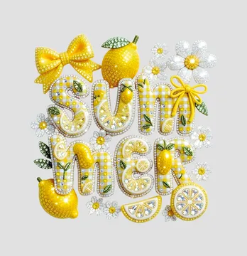 Термоналіпка "Summer" лимони та ромашки 19*19 см