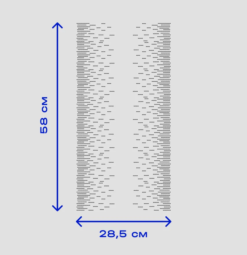 Аппликация со страз "Дождь капли" ss6 crystal 58*28,5 см-5